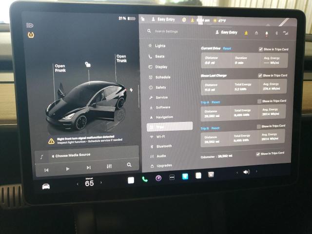 5YJ3E1EC5PF589940 - 2023 TESLA MODEL 3 BLACK photo 9