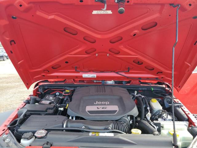 1C4BJWDG3GL202100 - 2016 JEEP WRANGLER U SPORT أحمر صورة 12