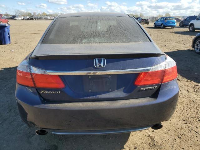 1HGCR2F5XDA256598 - 2013 HONDA ACCORD SPORT ლურჯი ფოტო 6