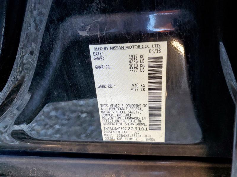 1N4AL3AP3JC223101 - 2018 NISSAN ALTIMA 2.5 黑色 照片 13