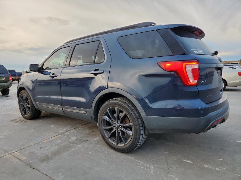 1FM5K7D85HGE23034 - 2017 FORD EXPLORER XLT BLUE photo 2