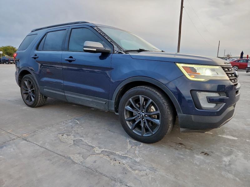 1FM5K7D85HGE23034 - 2017 FORD EXPLORER XLT BLUE photo 4