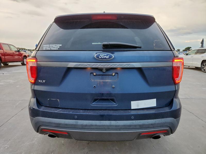 1FM5K7D85HGE23034 - 2017 FORD EXPLORER XLT BLUE photo 6
