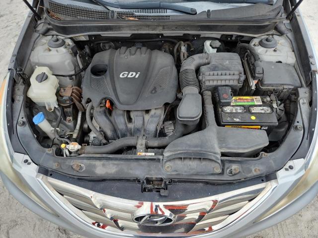 5NPEC4AC1DH622239 - 2013 HYUNDAI SONATA SE SILVER photo 11