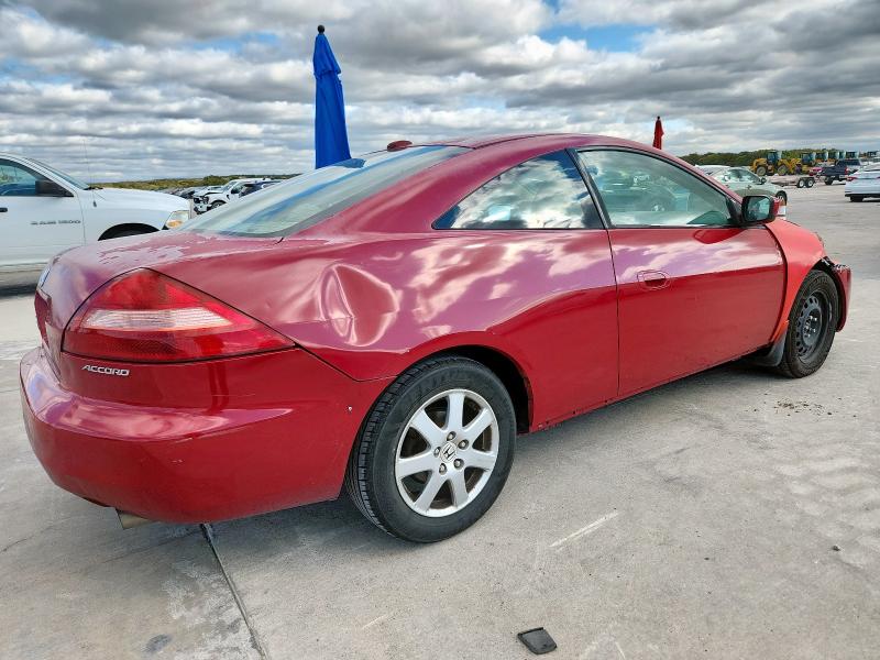 1HGCM82665A003912 - 2005 HONDA ACCORD EX RED photo 3
