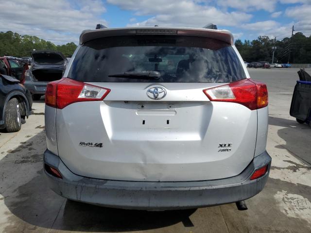 JTMRFREVXDD003856 - 2013 TOYOTA RAV4 XLE SILVER photo 6