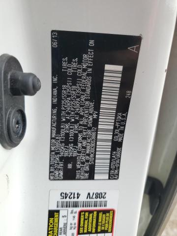 5TDYK3DC9DS388612 - 2013 TOYOTA SIENNA XLE WHITE photo 13