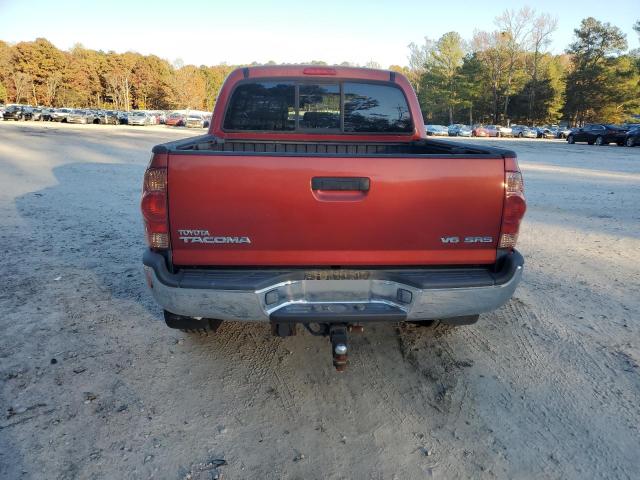 5TELU42N77Z432189 - 2007 TOYOTA TACOMA DOUBLE CAB წითელი ფოტო 6