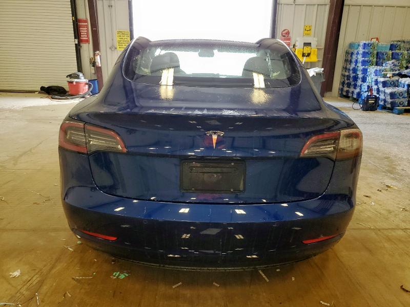 5YJ3E1EA8NF287845 - 2022 TESLA MODEL 3 BLUE photo 6