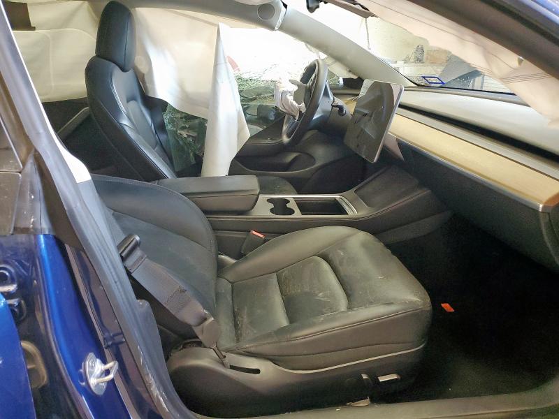 5YJ3E1EA8NF287845 - 2022 TESLA MODEL 3 BLUE photo 7