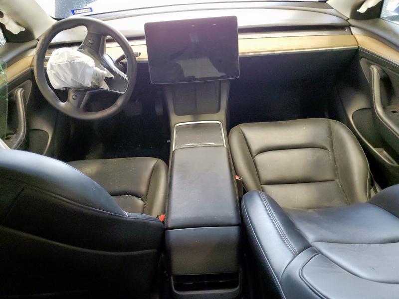 5YJ3E1EA8NF287845 - 2022 TESLA MODEL 3 BLUE photo 8