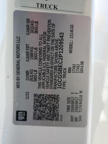 1GCGSBEC2P1209543 - 2023 CHEVROLET COLORADO 白色 照片 13