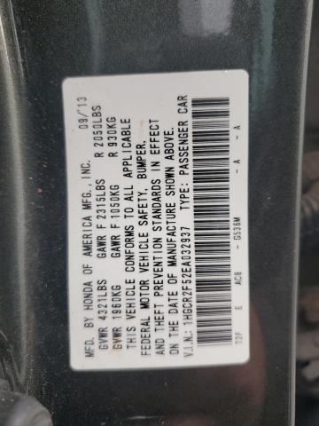 1HGCR2F52EA032937 - 2014 HONDA ACCORD SPORT 灰色 照片 12
