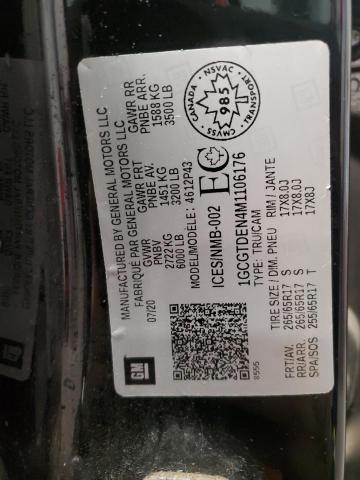 1GCGTDEN4M1106176 - 2021 CHEVROLET COLORADO Z71 BLACK photo 12