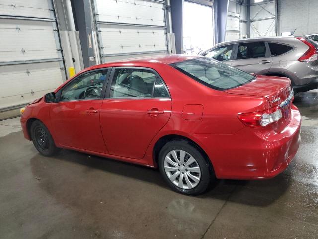 5YFBU4EE2DP158201 - 2013 TOYOTA COROLLA BASE Czerwony zdjęcie 2