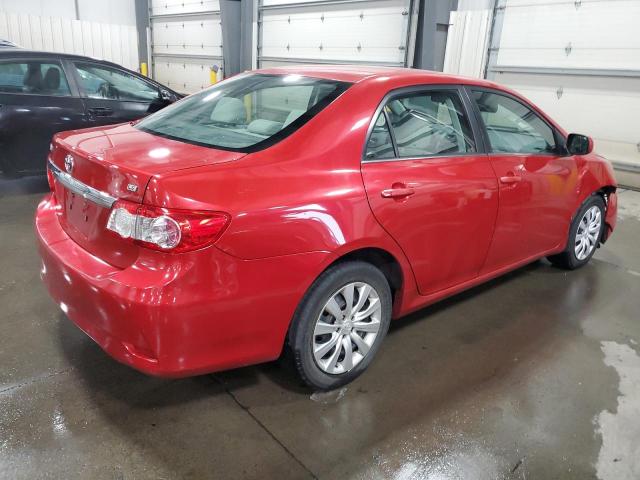 5YFBU4EE2DP158201 - 2013 TOYOTA COROLLA BASE Czerwony zdjęcie 3