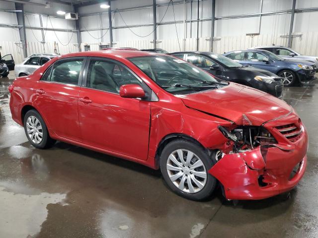 5YFBU4EE2DP158201 - 2013 TOYOTA COROLLA BASE Czerwony zdjęcie 4