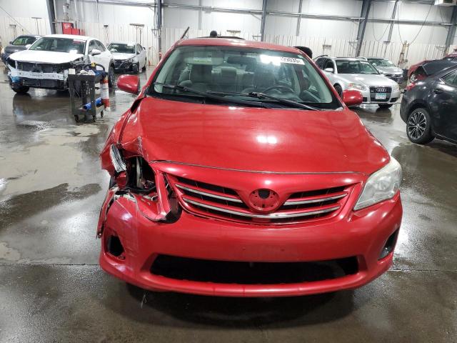 5YFBU4EE2DP158201 - 2013 TOYOTA COROLLA BASE Czerwony zdjęcie 5
