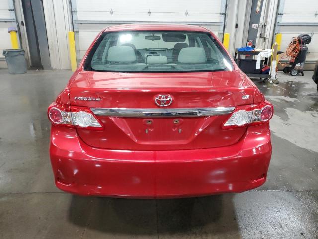 5YFBU4EE2DP158201 - 2013 TOYOTA COROLLA BASE Czerwony zdjęcie 6