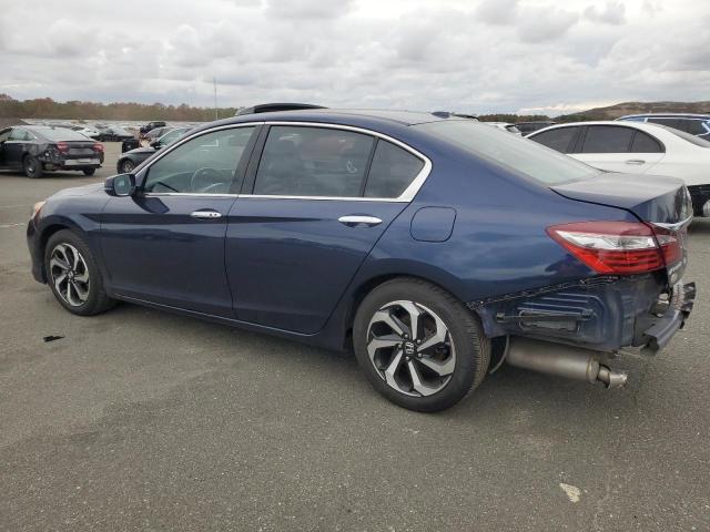 1HGCR3F84HA025007 - 2017 HONDA ACCORD EXL BLUE photo 2