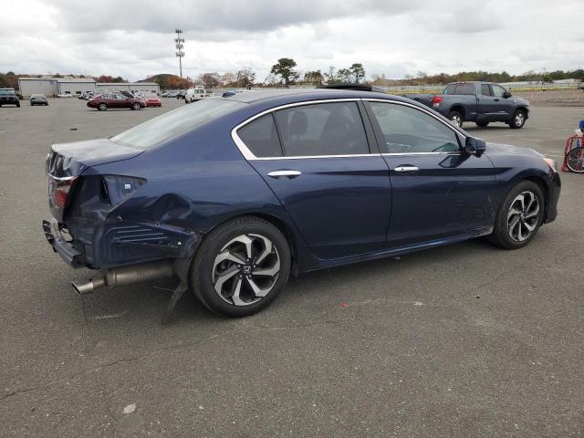 1HGCR3F84HA025007 - 2017 HONDA ACCORD EXL BLUE photo 3