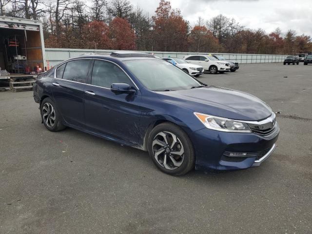 1HGCR3F84HA025007 - 2017 HONDA ACCORD EXL BLUE photo 4