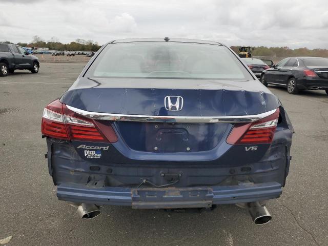1HGCR3F84HA025007 - 2017 HONDA ACCORD EXL BLUE photo 6