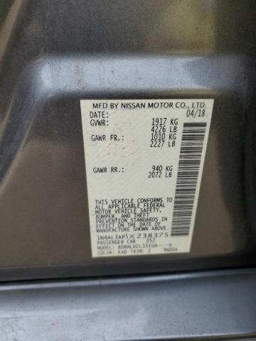 1N4AL3AP5JC238375 - 2018 NISSAN ALTIMA 2.5 Szary zdjęcie 13