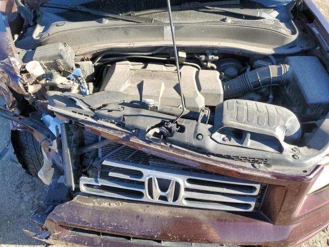 2HJYK16508H537895 - 2008 HONDA RIDGELINE RTL BURGUNDY photo 11