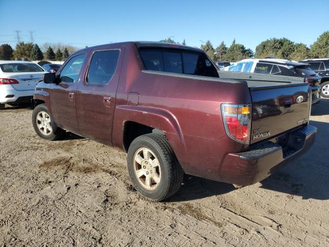 2HJYK16508H537895 - 2008 HONDA RIDGELINE RTL BURGUNDY photo 2