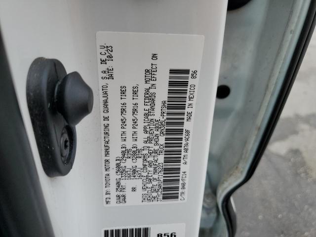 3TYCZ5AN1PT176223 - 2023 TOYOTA TACOMA DOUBLE CAB 白色 照片 12