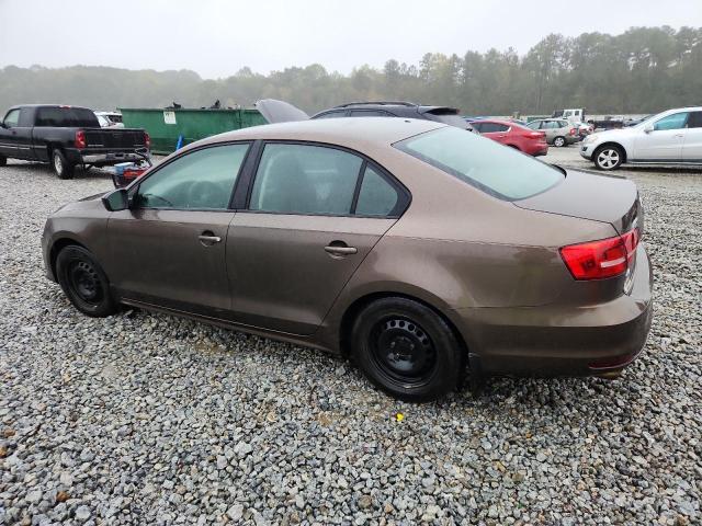 3VW2K7AJ5FM291830 - 2015 VOLKSWAGEN JETTA BASE BROWN photo 2
