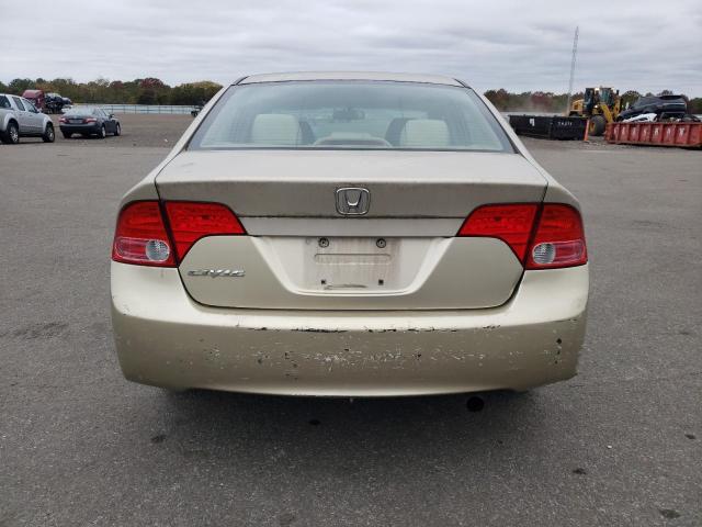 1HGFA16878L067569 - 2008 HONDA CIVIC EX GOLD photo 6