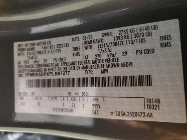 1FMEE5DPXPLB87277 - 2023 FORD BRONCO BASE Gri fotoğraf 12