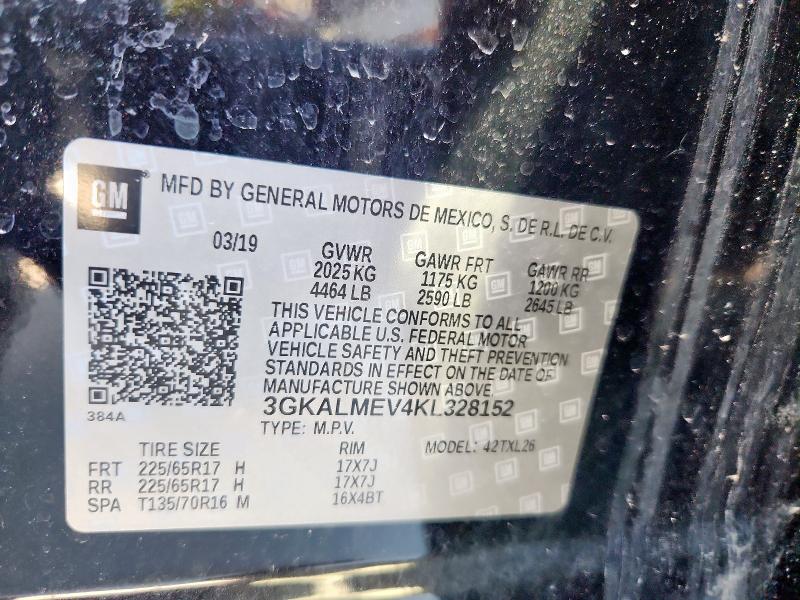 3GKALMEV4KL328152 - 2019 GMC TERRAIN SLE Negro foto 13