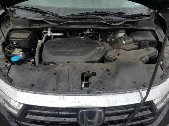5FNRL6H85NB000614 - 2022 HONDA ODYSSEY TOURING BLACK photo 12