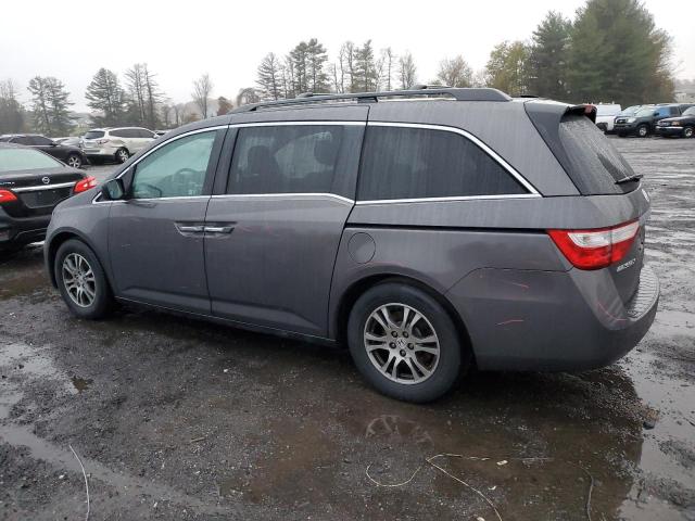 5FNRL5H69CB048395 - 2012 HONDA ODYSSEY EXL GRAY photo 2