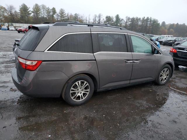 5FNRL5H69CB048395 - 2012 HONDA ODYSSEY EXL GRAY photo 3