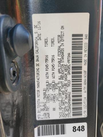 3TMCZ5AN2HM060462 - 2017 TOYOTA TACOMA DOUBLE CAB 灰色 照片 12