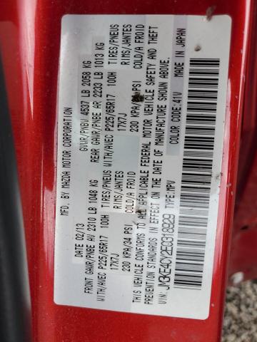 JM3KE4CY2E0318929 - 2014 MAZDA CX-5 TOURING RED photo 14