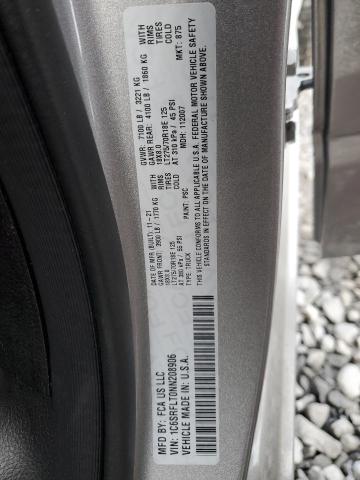 1C6SRFLT0NN208906 - 2022 RAM 1500 REBEL SILVER photo 13