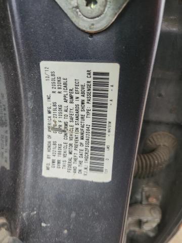 1HGCR2F55DA030842 - 2013 HONDA ACCORD SPORT 灰色 照片 12