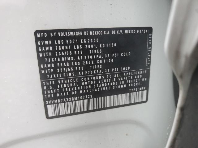 3VVMB7AXXRM107729 - 2024 VOLKSWAGEN TIGUAN SE Ağ foto 13