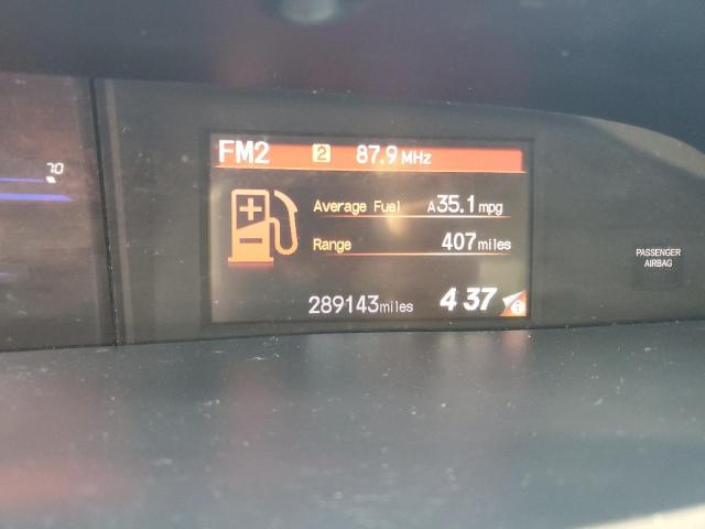 2HGFB2F80CH317193 - 2012 HONDA CIVIC EX SILVER photo 9