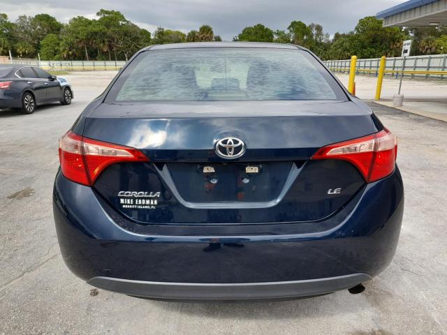 5YFBURHE1JP837364 - 2018 TOYOTA COROLLA L BLUE photo 6
