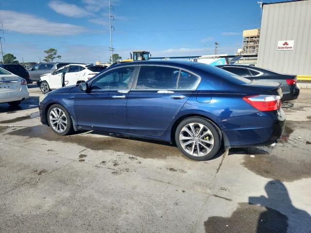 1HGCR2F51EA215875 - 2014 HONDA ACCORD SPORT BLUE photo 2