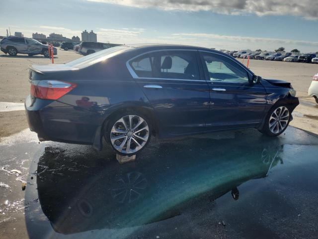 1HGCR2F51EA215875 - 2014 HONDA ACCORD SPORT BLUE photo 3