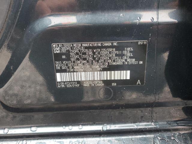 2T3RF4DV3BW113328 - 2011 TOYOTA RAV4 SPORT CHARCOAL photo 13