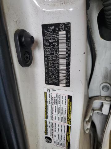 2T1KE40E79C002070 - 2009 TOYOTA COROLLA MA S WHITE photo 12