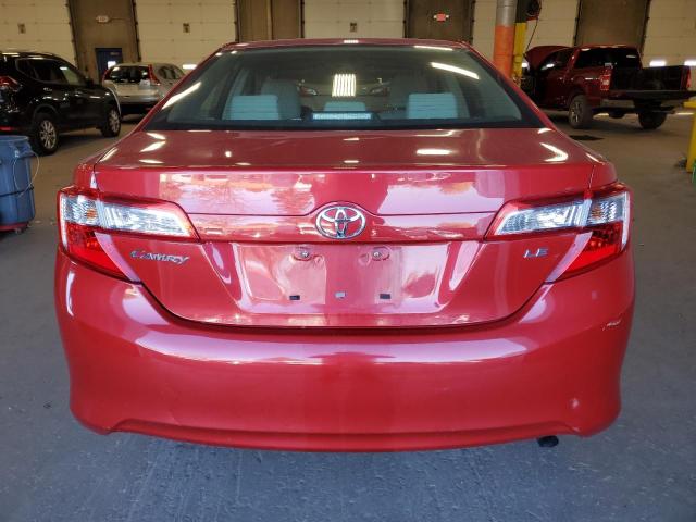 4T4BF1FK4DR329421 - 2013 TOYOTA CAMRY L أحمر صورة 6